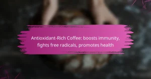 Antioxidant-Rich Coffee: boosts immunity, fights free radicals, promotes health